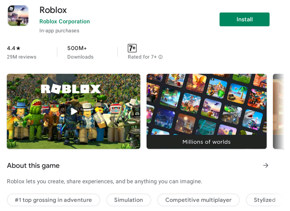 Roblox – Apps no Google Play