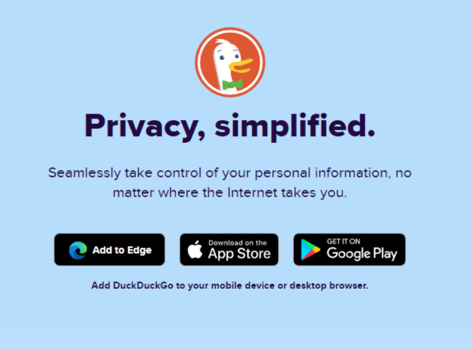 Duckduckgo privacy browser