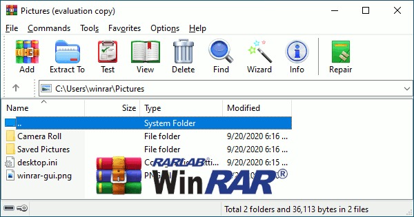WinRAR - best winzip alternatives