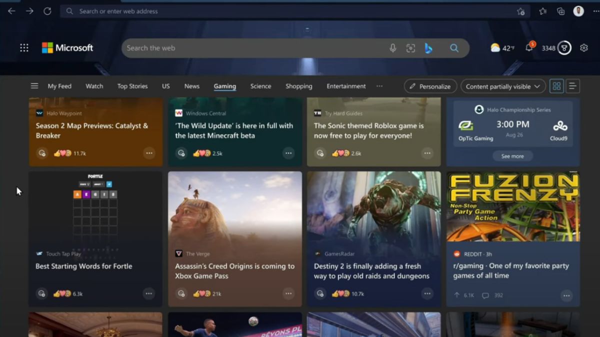 Microsoft Edge is getting 'Edge for Gamers' mode