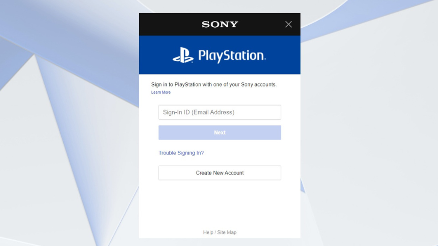 create PSN account web browser