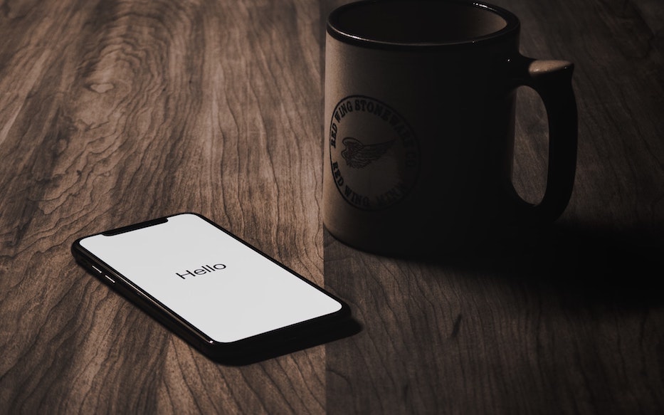 Top View of a Mobile Phone with Fallen Autumn Leaves on a Wooden Table.  Cell Phone Mockup with Green Screen Stock Image - Image of smartphone, desk:  199404889