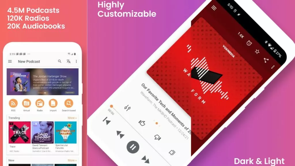 podcast addict best podcast apps