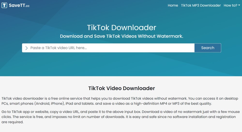 TikTok to MP4 - Download TikTok as HD Video Online Free 