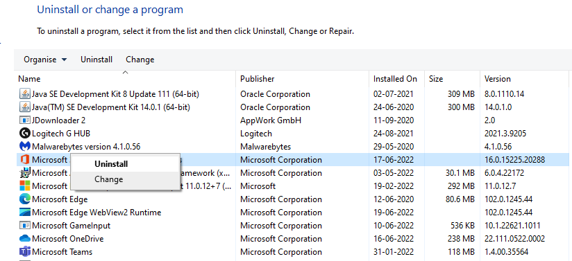 uninstall transfer microsoft office to another computer