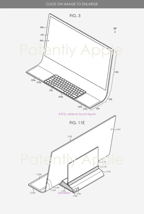 Apple Gets Patent To Make An iMac With Continuous Glass Body Stretching Monitor To Keyboard