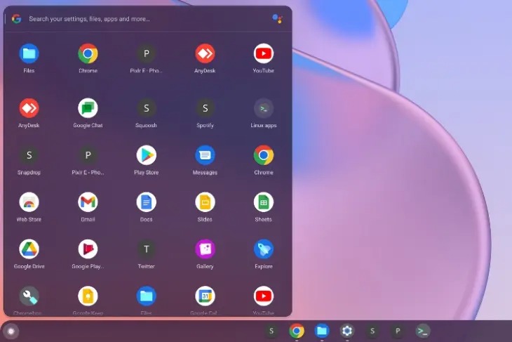 Chromeos new launcher