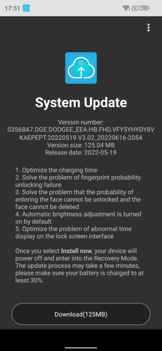 DOOGEE Update 1