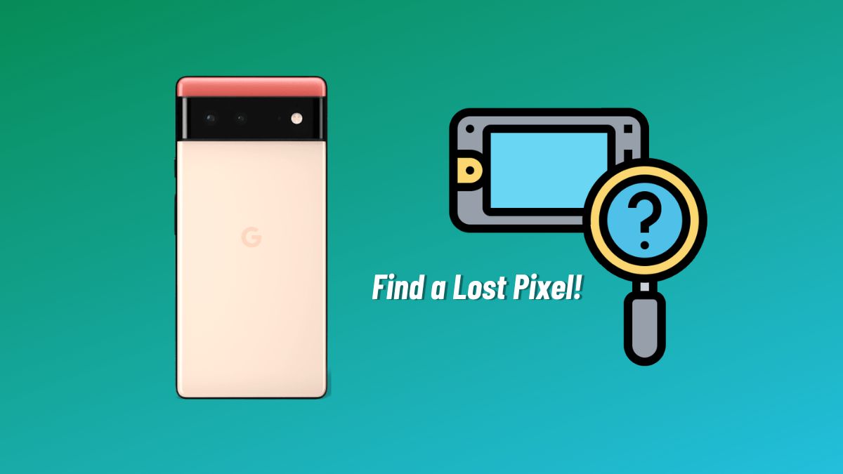 How to find a lost pixel device