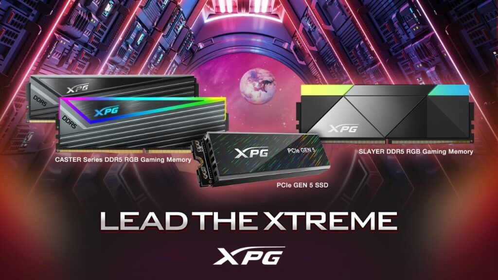 XPG DDR5 memory and PCIe 4.0 SSDs