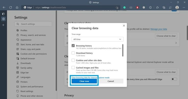 How To Clear Browsing History On Edge? | Step-by-step Guide - Fossbytes