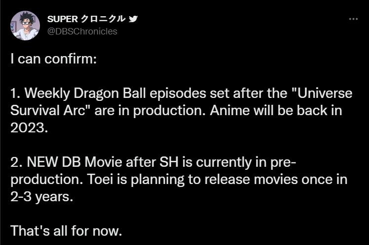 Dragon Ball Anime Rumored To Be Returning In 2023