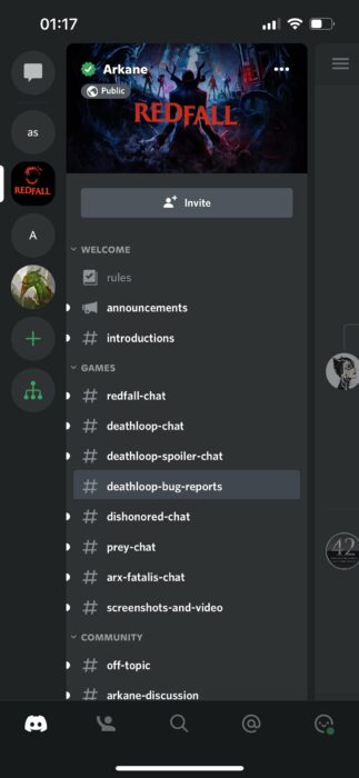 discord server page