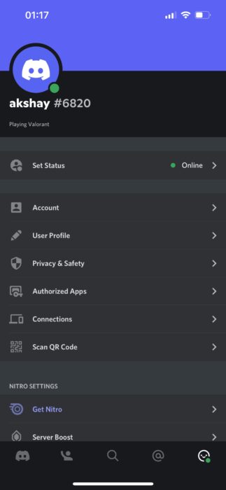 discord settings