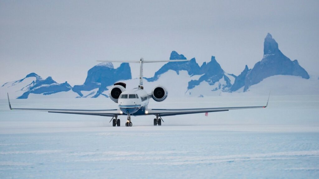 flying a plane in antarctica