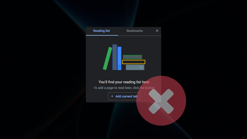 How to disable remove reading list from google chrome on pc 
