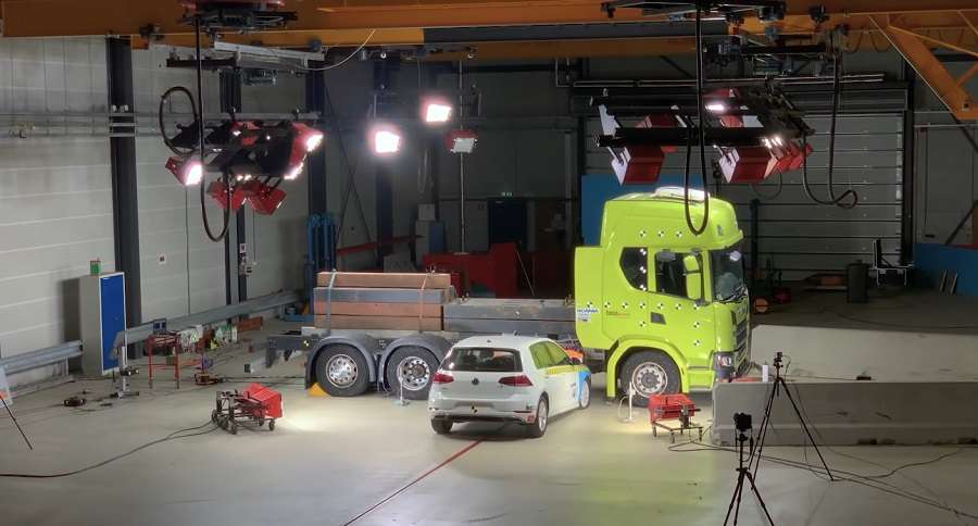 side impact crash test