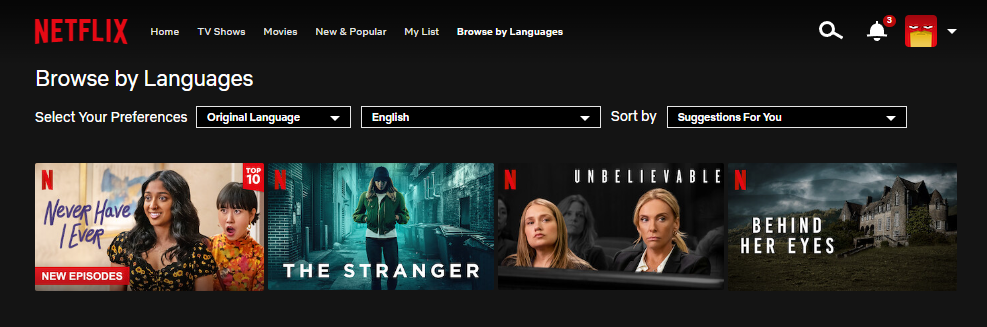 Browse By Language Netflix