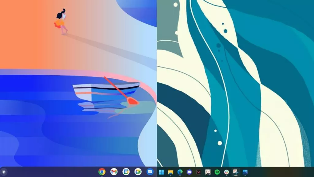 Chrome OS Vs Windows UI