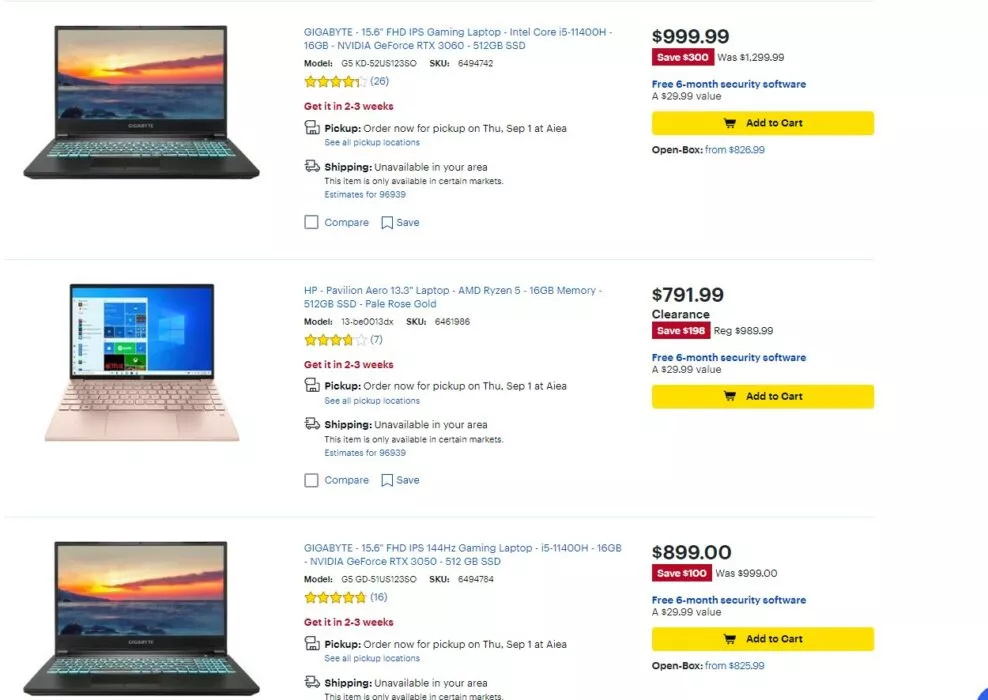 Expensive laptops