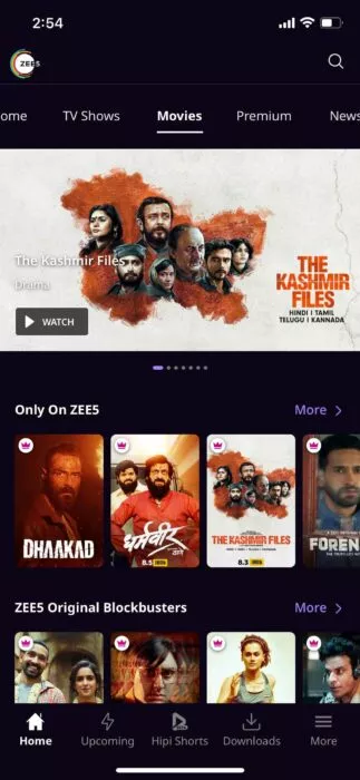 Zee5 best Hindi movies app