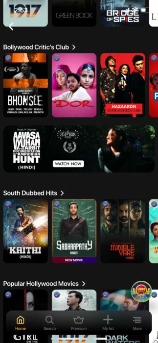 SonyLIV best Hindi movies app