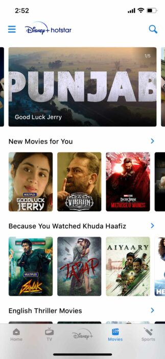 Hotstar best Hindi movies app