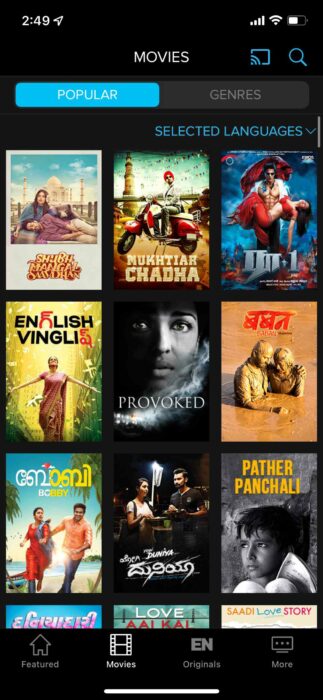 Indian movies app for android sale