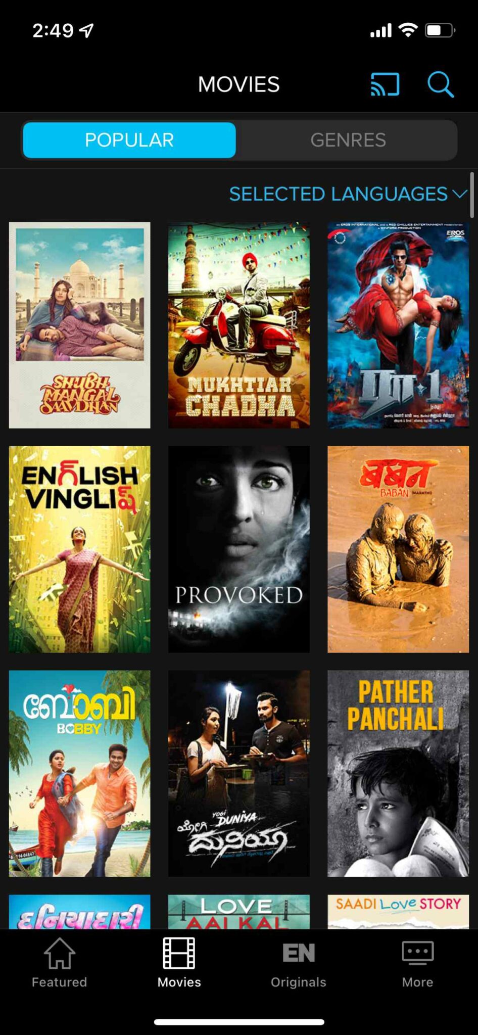 best app to download latest bollywood movies free