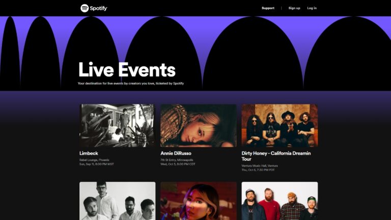 Spotify Tickets Book Live Concert Tickets