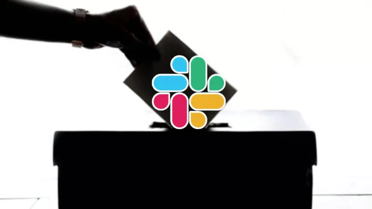 how to create a poll in slack