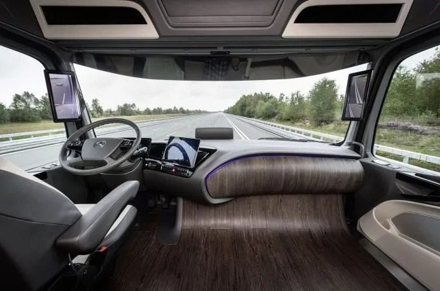 mercedes-benz future truck 2025 interior