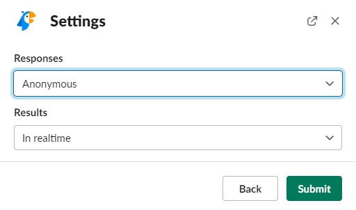 polly poll settings