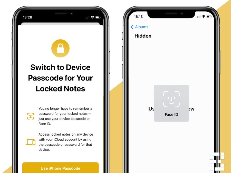 6. Face ID for notes