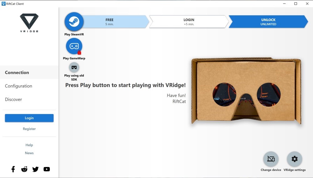 Use google cardboard with hot sale pc