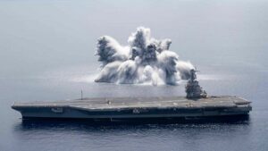 uss ford aircraft carrier shock testing