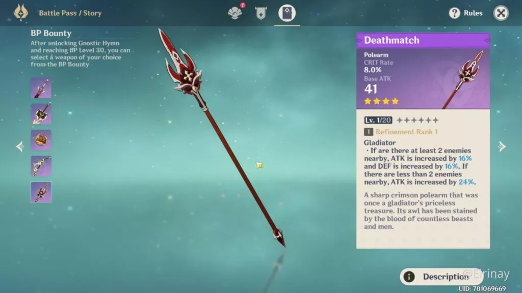 Deathmatch-best weapon for raiden shogun in genshin impact