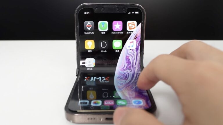 Youtuber makes foldable iPhone