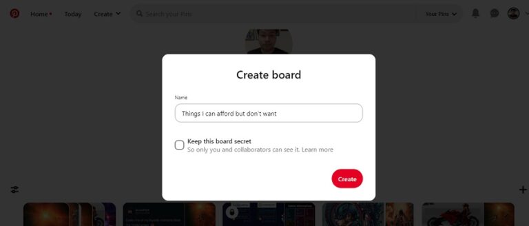 How To Create A Pinterest Board Step By Step Guide Fossbytes   Create Board Details In Pinterest Website 768x328 