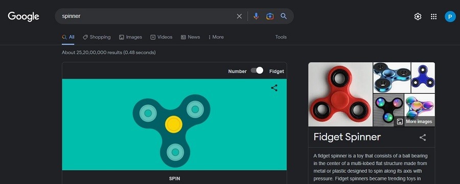 The Fidget Spinner Craze Has Hit Google - It Has Added A Hidden Virtual  Spinner In Search