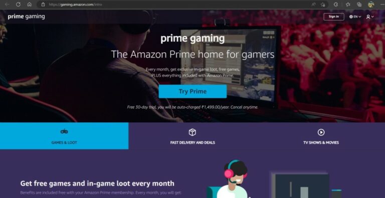 Amazon Prime Gaming: How To Claim Free Games With Prime - Fossbytes