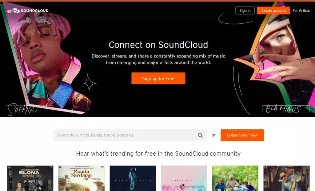soundcloud best free music streaming websites sites