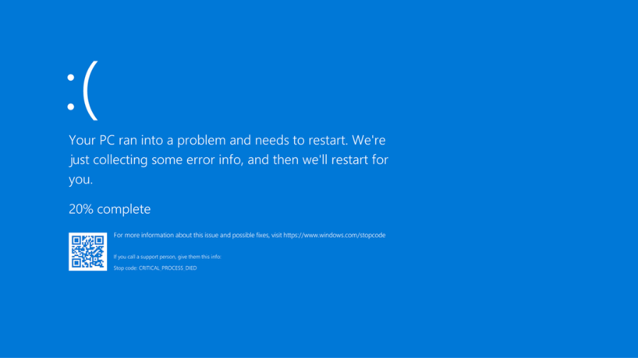 bluescreen of death ram failure