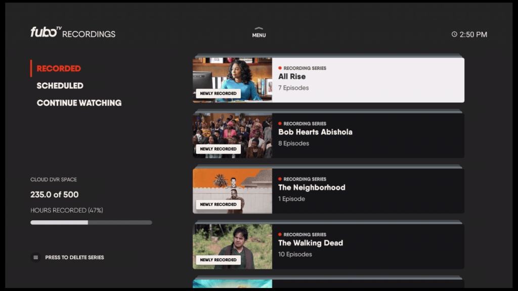 How To Record Shows On FuboTV?