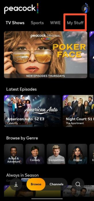 How To Use Peacock's My Stuff Feature