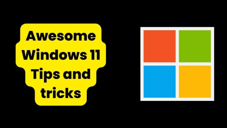 Windows 11 Tips and tricks laptop