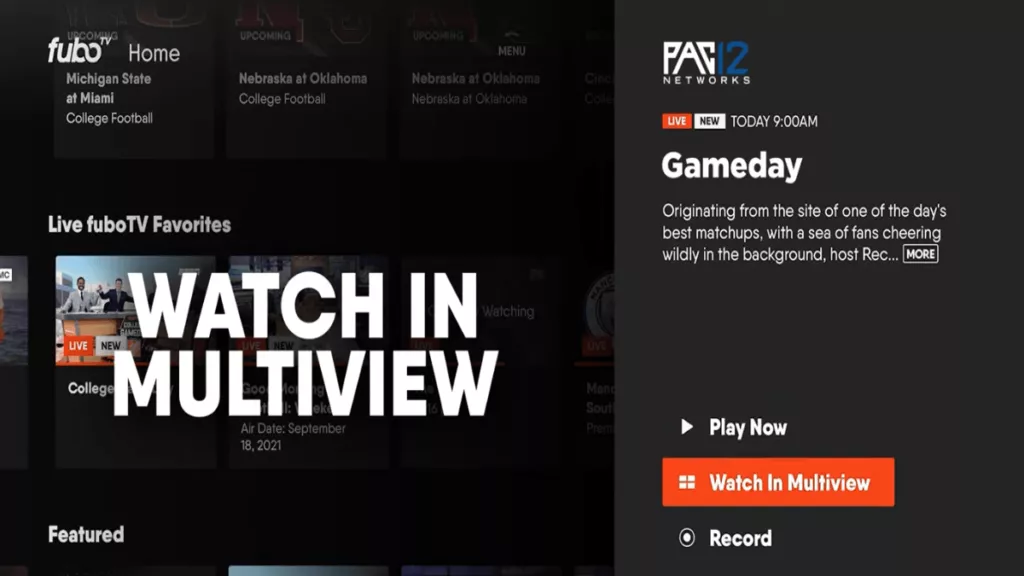 How to access FuboTV's FanView Experience And Multiview?