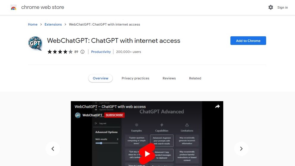 webchatgpt ,كيفية منح الوصول إلى الإنترنت لـ ChatGPT للحصول على إجابات محدثة