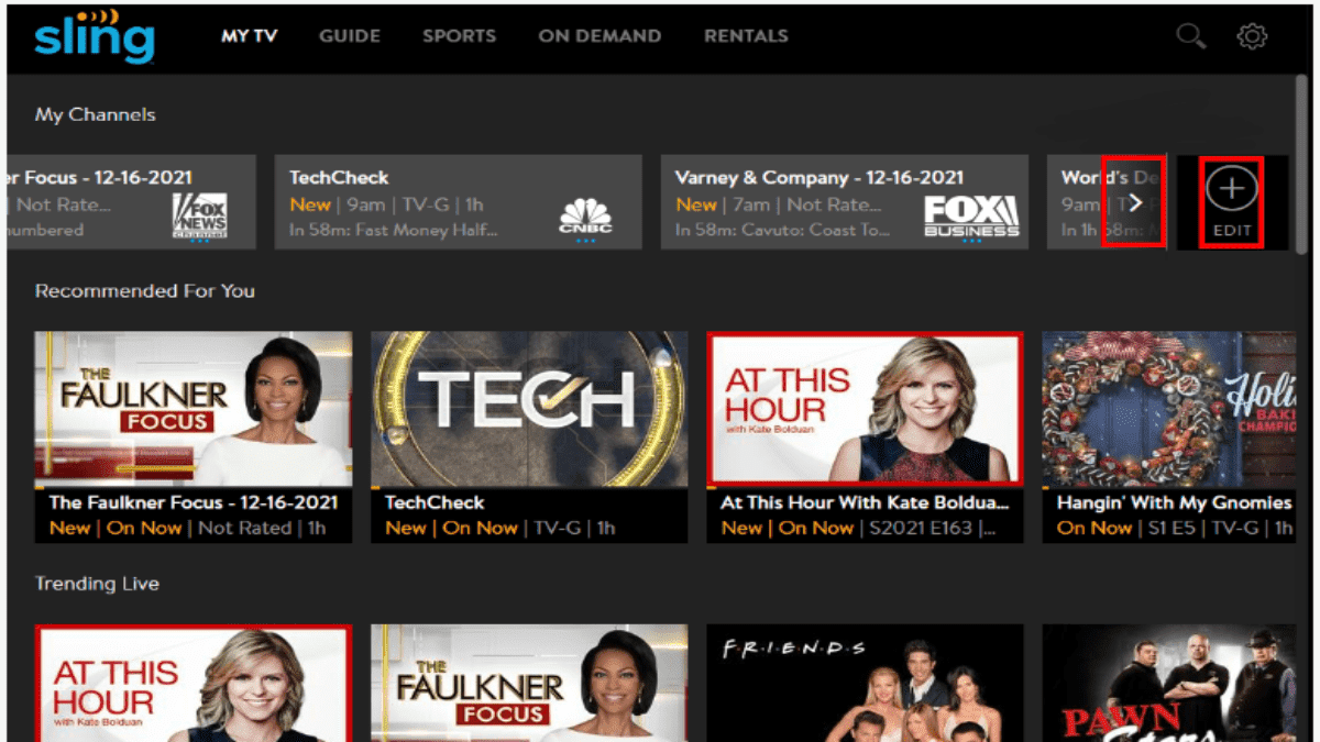 How To Manage My TV Feature On Sling TV - Fossbytes - How Can I Get Abc On Sling Tv