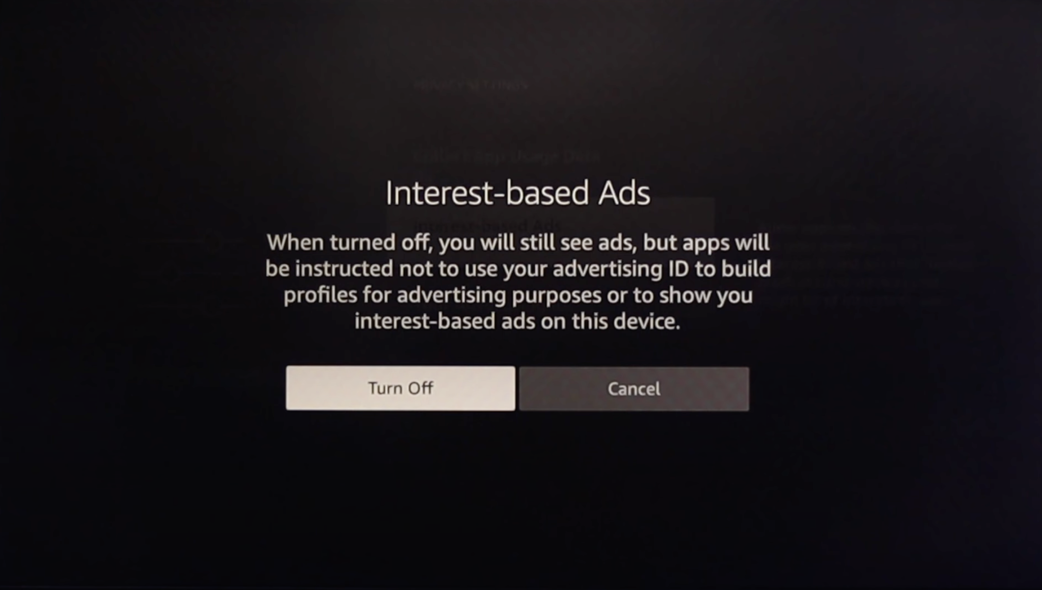Removing internet based ads